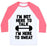 Virgin Teez  Baseball Tee Unisex Classic Baseball Tee / x-small / White/Neon Pink I'M NOT HERE TO TALK I'M HERE TO SWEAT UNISEX CLASSIC BASEBALL TEE