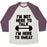 Virgin Teez  Baseball Tee Unisex Tri-Blend Baseball Tee / small / Oatmeal / Maroon I'M NOT HERE TO TALK I'M HERE TO SWEAT UNISEX TRI-BLEND BASEBALL TEE