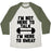 Virgin Teez  Baseball Tee Unisex Tri-Blend Baseball Tee / small / Oatmeal / Moss I'M NOT HERE TO TALK I'M HERE TO SWEAT UNISEX TRI-BLEND BASEBALL TEE