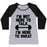Virgin Teez  Baseball Tee Women's Tri-Blend Baseball Tee / small / Athletic Gray / Black I'M NOT HERE TO TALK I'M HERE TO SWEAT WOMEN'S TRI-BLEND BASEBALL TEE