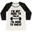 Virgin Teez  Baseball Tee Women's Tri-Blend Baseball Tee / small / Oatmeal / Black I'M NOT HERE TO TALK I'M HERE TO SWEAT WOMEN'S TRI-BLEND BASEBALL TEE