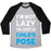 Virgin Teez  Baseball Tee Unisex Tri-Blend Baseball Tee / small / Athletic Gray / Black I'M NOT LAZY, I'M JUST IN CHILD'S POSE UNISEX TRI-BLEND BASEBALL TEE