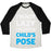 Virgin Teez  Baseball Tee Unisex Tri-Blend Baseball Tee / small / Oatmeal / Black I'M NOT LAZY, I'M JUST IN CHILD'S POSE UNISEX TRI-BLEND BASEBALL TEE