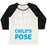 Virgin Teez  Baseball Tee Women's Tri-Blend Baseball Tee / small / Oatmeal / Black I'M NOT LAZY, I'M JUST IN CHILD'S POSE WOMEN'S TRI-BLEND BASEBALL TEE