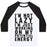 Virgin Teez  Baseball Tee Unisex Classic Baseball Tee / x-small / White/Black I'M NOT LAZY I'M JUST WORKING ON MY POTENTIAL ENERGY UNISEX CLASSIC BASEBALL TEE