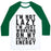 Virgin Teez  Baseball Tee Unisex Classic Baseball Tee / x-small / White/Dark Green I'M NOT LAZY I'M JUST WORKING ON MY POTENTIAL ENERGY UNISEX CLASSIC BASEBALL TEE