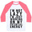 Virgin Teez  Baseball Tee Unisex Classic Baseball Tee / x-small / White/Neon Pink I'M NOT LAZY I'M JUST WORKING ON MY POTENTIAL ENERGY UNISEX CLASSIC BASEBALL TEE