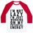 Virgin Teez  Baseball Tee Unisex Classic Baseball Tee / x-small / White/Red I'M NOT LAZY I'M JUST WORKING ON MY POTENTIAL ENERGY UNISEX CLASSIC BASEBALL TEE