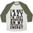 Virgin Teez  Baseball Tee Unisex Tri-Blend Baseball Tee / small / Oatmeal / Moss I'M NOT LAZY I'M JUST WORKING ON MY POTENTIAL ENERGY UNISEX TRI-BLEND BASEBALL TEE