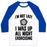 Virgin Teez  Baseball Tee Unisex Classic Baseball Tee / x-small / White/Blue I'M NOT LAZY, I WAS UP ALL NIGHT EXORCISING UNISEX CLASSIC BASEBALL TEE