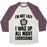 Virgin Teez  Baseball Tee Unisex Tri-Blend Baseball Tee / small / Oatmeal / Maroon I'M NOT LAZY, I WAS UP ALL NIGHT EXORCISING UNISEX TRI-BLEND BASEBALL TEE