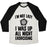 Virgin Teez  Baseball Tee Unisex Tri-Blend Baseball Tee / small / Oatmeal / Black I'M NOT LAZY, I WAS UP ALL NIGHT EXORCISING UNISEX TRI-BLEND BASEBALL TEE