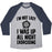 Virgin Teez  Baseball Tee Unisex Tri-Blend Baseball Tee / small / Athletic Gray / Navy I'M NOT LAZY, I WAS UP ALL NIGHT EXORCISING UNISEX TRI-BLEND BASEBALL TEE