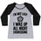 Virgin Teez  Baseball Tee Women's Tri-Blend Baseball Tee / small / Athletic Gray / Black I'M NOT LAZY, I WAS UP ALL NIGHT EXORCISING WOMEN'S TRI-BLEND BASEBALL TEE