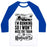 Virgin Teez  Baseball Tee Unisex Classic Baseball Tee / x-small / White/Blue I'M RUNNING SO I WON'T MISS THE TRAIN TO HOGWARTS UNISEX CLASSIC BASEBALL TEE