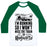 Virgin Teez  Baseball Tee Unisex Classic Baseball Tee / x-small / White/Dark Green I'M RUNNING SO I WON'T MISS THE TRAIN TO HOGWARTS UNISEX CLASSIC BASEBALL TEE