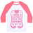 Virgin Teez  Baseball Tee Unisex Classic Baseball Tee / x-small / White/Neon Pink I MADE A CONTRACT WITH THE GYM TO GET FIT UNISEX CLASSIC BASEBALL TEE