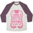 Virgin Teez  Baseball Tee Unisex Tri-Blend Baseball Tee / small / Oatmeal / Maroon I MADE A CONTRACT WITH THE GYM TO GET FIT UNISEX TRI-BLEND BASEBALL TEE