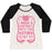 Virgin Teez  Baseball Tee Women's Tri-Blend Baseball Tee / small / Oatmeal / Black I MADE A CONTRACT WITH THE GYM TO GET FIT WOMEN'S TRI-BLEND BASEBALL TEE