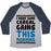 Virgin Teez  Baseball Tee Unisex Tri-Blend Baseball Tee / small / Athletic Gray / Navy I MADE SOME CEREAL GAINS THIS MORNING UNISEX TRI-BLEND BASEBALL TEE