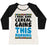 Virgin Teez  Baseball Tee Women's Tri-Blend Baseball Tee / small / Oatmeal / Black I MADE SOME CEREAL GAINS THIS MORNING WOMEN'S TRI-BLEND BASEBALL TEE