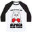 Virgin Teez  Baseball Tee Unisex Classic Baseball Tee / x-small / White/Black I MAY BE CUTE BUT ALPACA MEAN PUNCH! UNISEX CLASSIC BASEBALL TEE