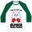 Virgin Teez  Baseball Tee Unisex Classic Baseball Tee / x-small / White/Dark Green I MAY BE CUTE BUT ALPACA MEAN PUNCH! UNISEX CLASSIC BASEBALL TEE