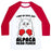 Virgin Teez  Baseball Tee Unisex Classic Baseball Tee / x-small / White/Red I MAY BE CUTE BUT ALPACA MEAN PUNCH! UNISEX CLASSIC BASEBALL TEE