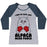 Virgin Teez  Baseball Tee Women's Tri-Blend Baseball Tee / small / Athletic Gray / Navy I MAY BE CUTE BUT ALPACA MEAN PUNCH! WOMEN'S TRI-BLEND BASEBALL TEE