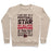Virgin Teez  Pullover Crewneck Sweatshirt / x-small / Heathered Oatmeal I MAY NOT BE A FOOTBALL STAR (BUT DON'T GET BETWEEN ME AND CAKE) CREWNECK SWEATSHIRT