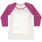 Virgin Teez  Baseball Tee Women's Tri-Blend Baseball Tee / small / Oatmeal / Berry I MAY NOT BE THE STRONGEST WOMEN'S TRI-BLEND BASEBALL TEE