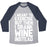 Virgin Teez  Baseball Tee Unisex Tri-Blend Baseball Tee / small / Athletic Gray / Navy I MEANT TO EXERCISE UNISEX TRI-BLEND BASEBALL TEE