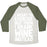 Virgin Teez  Baseball Tee Unisex Tri-Blend Baseball Tee / small / Oatmeal / Moss I MEANT TO EXERCISE UNISEX TRI-BLEND BASEBALL TEE