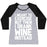Virgin Teez  Baseball Tee Women's Tri-Blend Baseball Tee / small / Athletic Gray / Black I MEANT TO EXERCISE WOMEN'S TRI-BLEND BASEBALL TEE