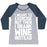 Virgin Teez  Baseball Tee Women's Tri-Blend Baseball Tee / small / Athletic Gray / Navy I MEANT TO EXERCISE WOMEN'S TRI-BLEND BASEBALL TEE