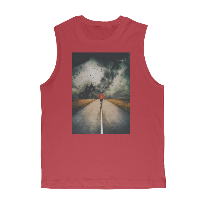 VIRGIN TEEZ Tank Top Red / Unisex / S I Walk Alone Premium Adult Muscle Top