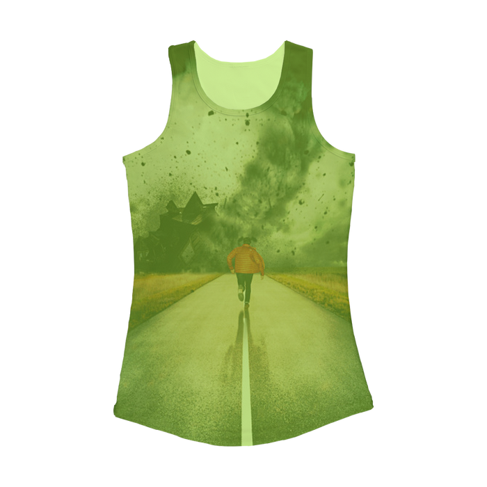 VIRGIN TEEZ Women Tank top Electric Green / XS I Walk Alone Women Performance Tank Top