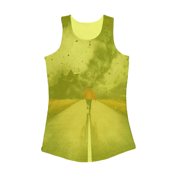 VIRGIN TEEZ Women Tank top Electric Yellow / XS I Walk Alone Women Performance Tank Top