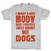 GYM FIT T-SHIRT I WANT A HOT BODY BUT I MOSTLY JUST WANT HOT DOGS T-SHIRT
