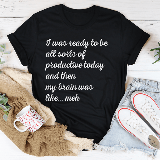 I Was Ready To Be All Sorts Of Productive Today T-Shirt