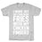 GYM FIT T-SHIRT I WORKOUT SO I CAN HAVE FRIES WHITE PRINT T-SHIRT