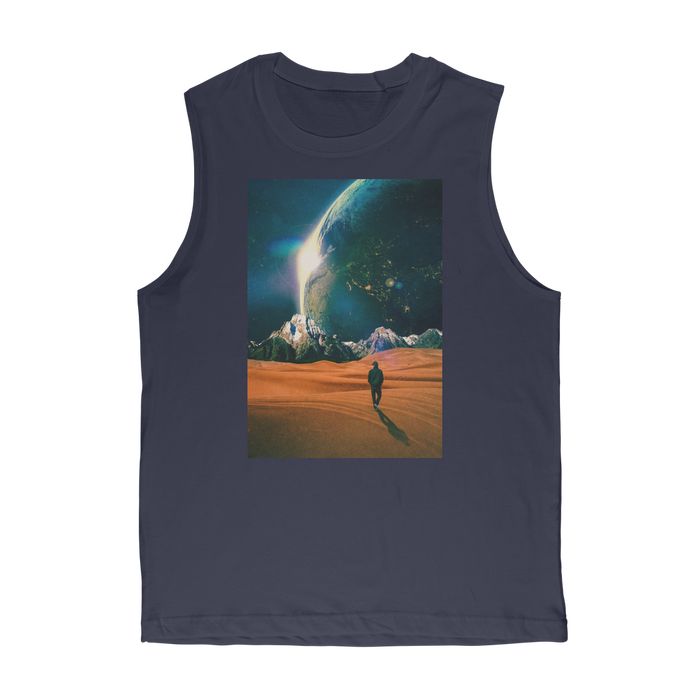 VIRGIN TEEZ Tank Top Navy / Unisex / S In the Middle of No where Premium Adult Muscle Top