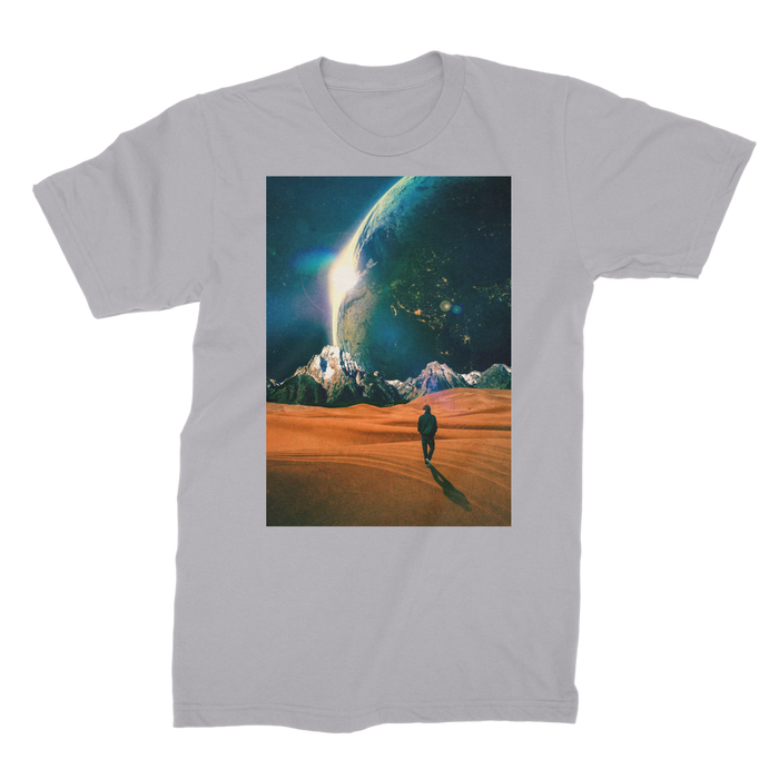 VIRGIN TEEZ Men T-Shirts Light Grey / Male / S In the Middle of No where Premium Jersey Men's T-Shirt