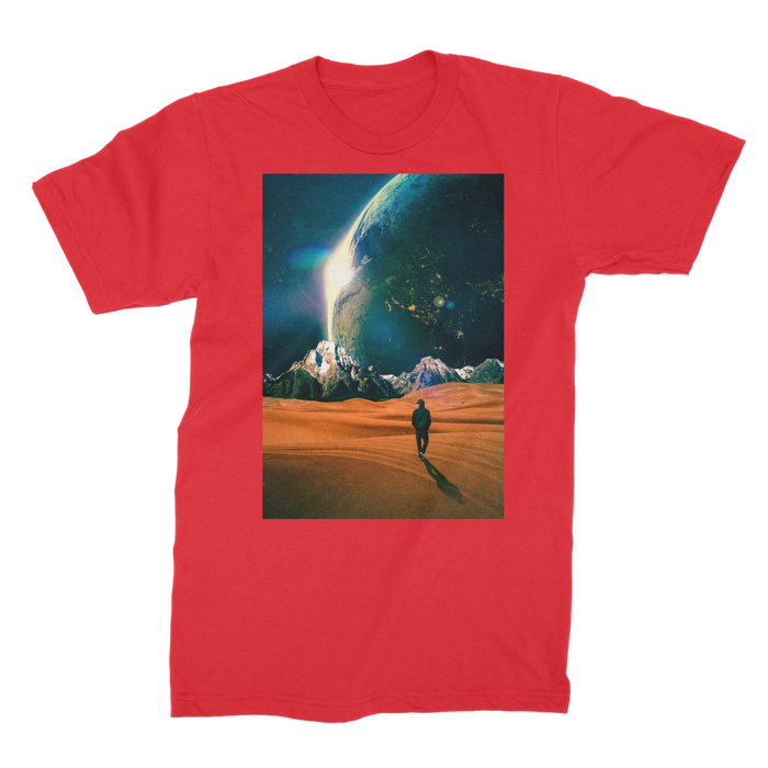 VIRGIN TEEZ Men T-Shirts Red / Male / S In the Middle of No where Premium Jersey Men's T-Shirt