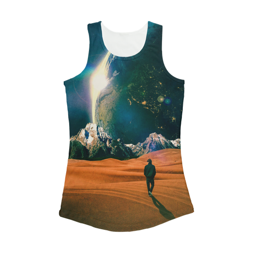 VIRGIN TEEZ Women Tank top White / XS In the Middle of No where Women Performance Tank Top