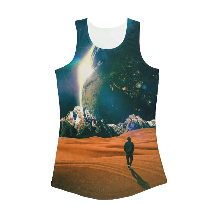 VIRGIN TEEZ Women Tank top White / XS In the Middle of No where Women Performance Tank Top