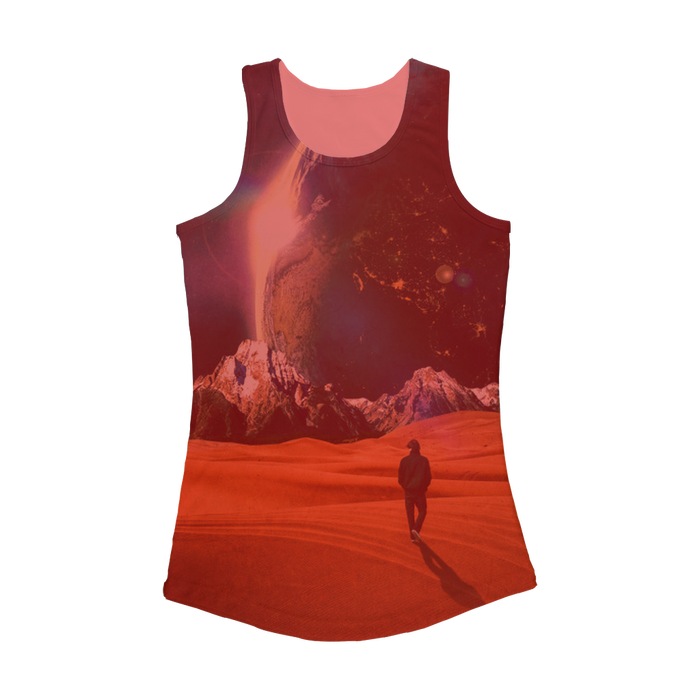 VIRGIN TEEZ Women Tank top Electric Pink / XS In the Middle of No where Women Performance Tank Top