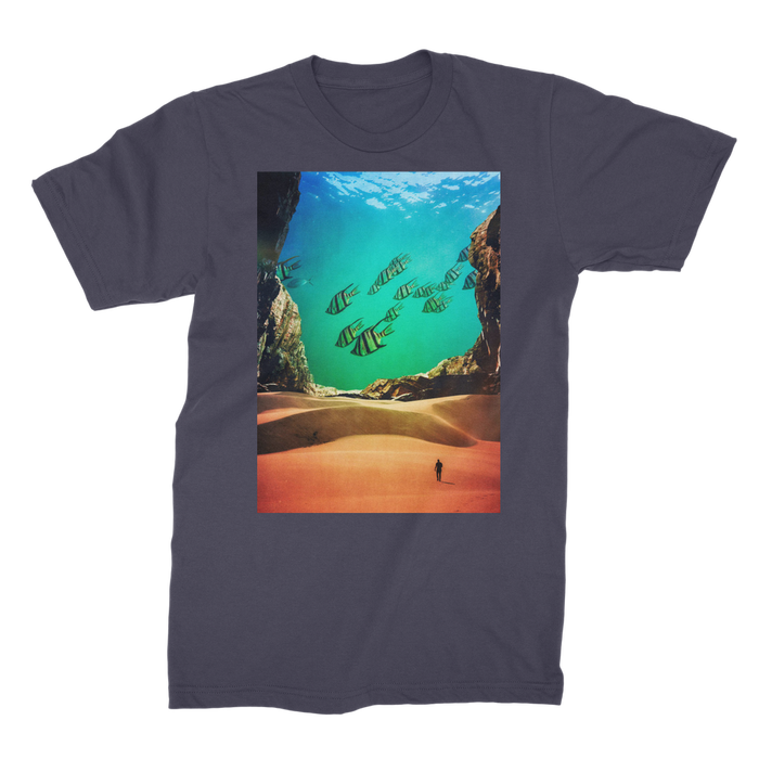 VIRGIN TEEZ Men T-Shirts Navy / Male / S Inside the Cave Premium Jersey Men's T-Shirt