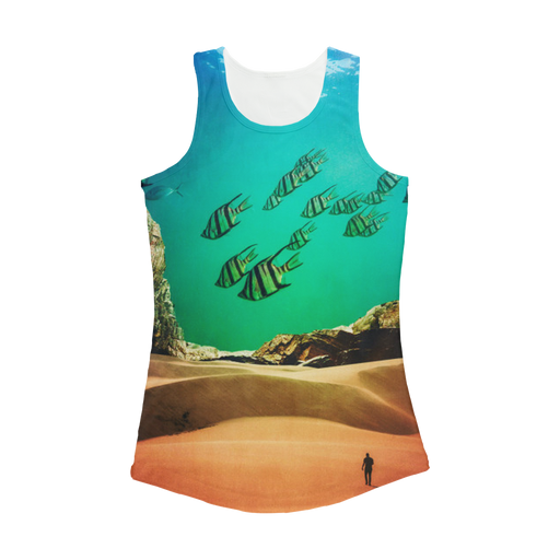 VIRGIN TEEZ Women Tank top White / XS Inside the Cave Women Performance Tank Top