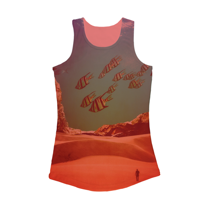 VIRGIN TEEZ Women Tank top Electric Pink / XS Inside the Cave Women Performance Tank Top